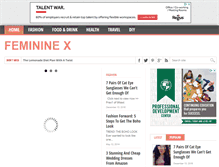 Tablet Screenshot of femininex.com